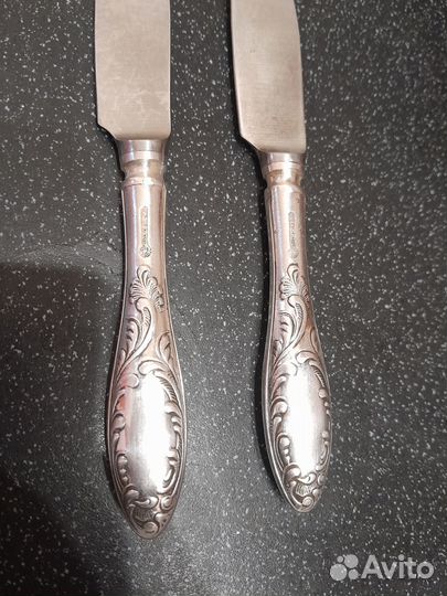 Ножи 2 шт Новое пламя мельхиор