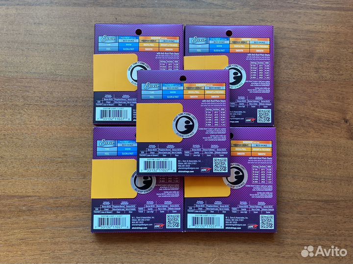 Струны для акустической гитары Elixir 11-52