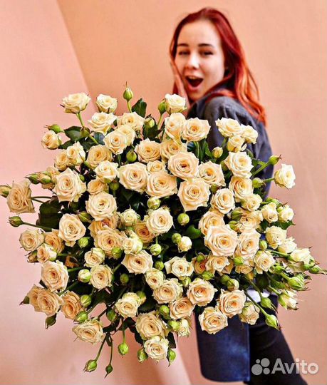 Цветы Розы кустовые 