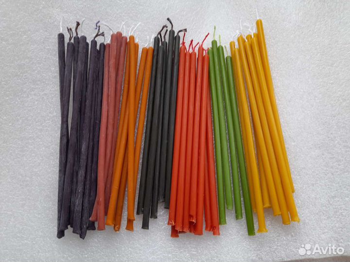 Свечи алтарные восковые ритуальные неосвященные