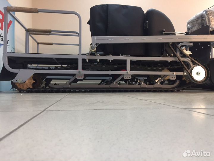 Новый Ураган Сибирь с толкачём и санями 20 л.с