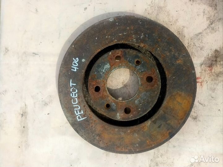 Диск тормозной передний Peugeot 406