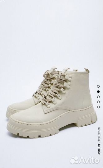 Кожаные ботинки Zara