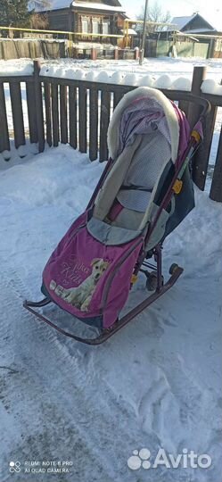 Коляска санки