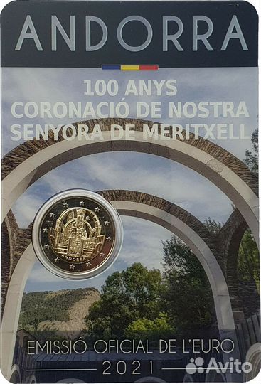 Памятные монеты 2 евро Андорра 2021, bunc