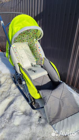 Детские санки коляска бу