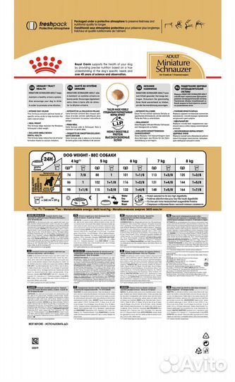 Корм Royal Canin для взрослого миниатюрного шнауце