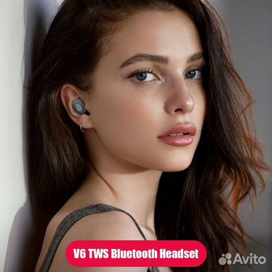 Bluetooth гарнитура V6 TWS