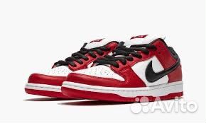 Nike Dunk Low SB Red-Black с мехом (43р)