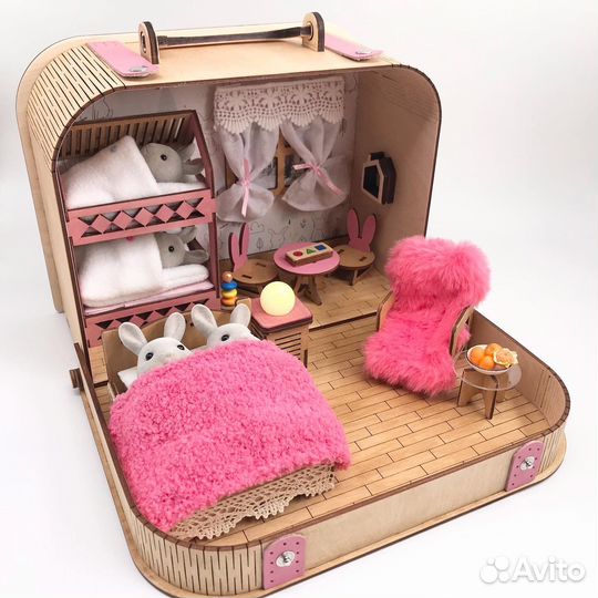 Кукольный домик-чемодан «Семейный»