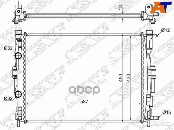 Радиатор Renault Grand Scenic 04-09 / Megane 02-09