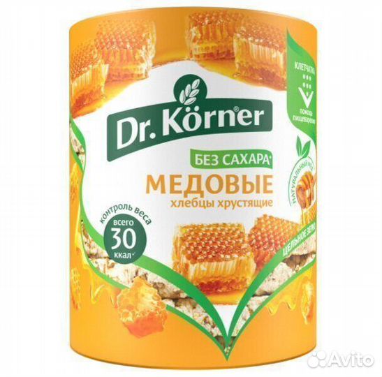 Опт - Хлебцы Dr. Korner Злаковый Коктейль Медовые