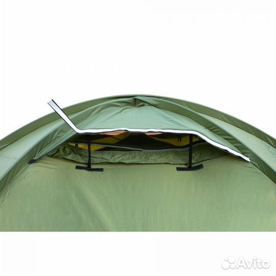 Палатка 3-х местная Tramp Rock 3 V2 зеленая