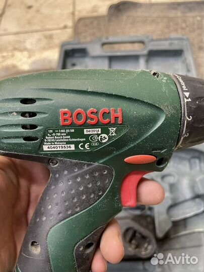 Аккумуляторная дрель шуруповерт bosch PSR 12