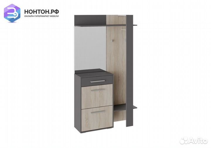 Прихожая Нуар фон серый / дуб сонома