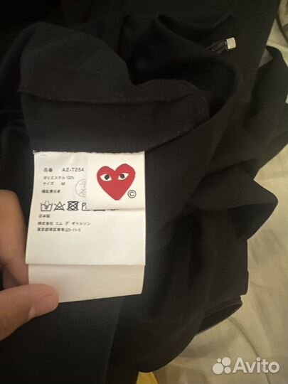 Comme des garcons play зип худи