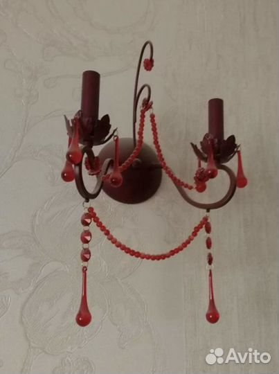 Люстра и 2 бра италия