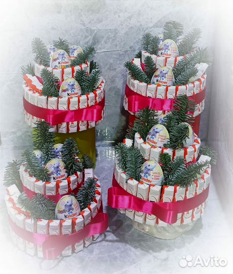 Букеты,торты из Киндер шоколада