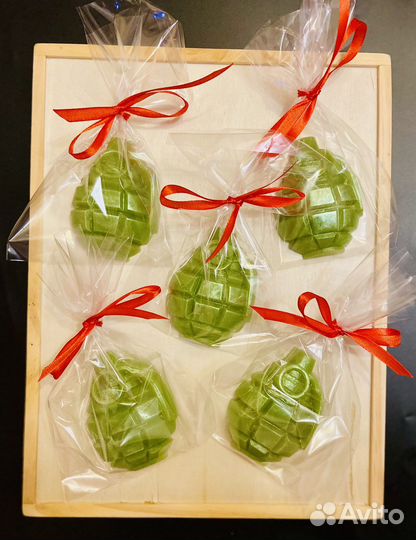 Мыло ручной работы на 23 февраля 5 шт