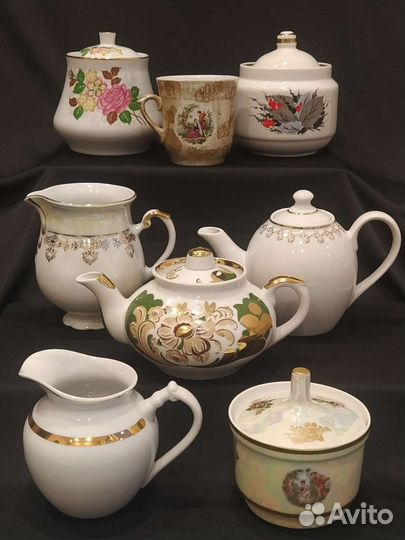 Сахарницы, чайнички, молочники, СССР