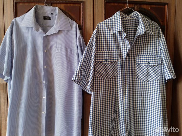 Летние муж рубашки большого р с коротк рук бельё