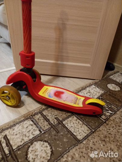 Самокат детский kreiss трёх колёсный/музыкальный