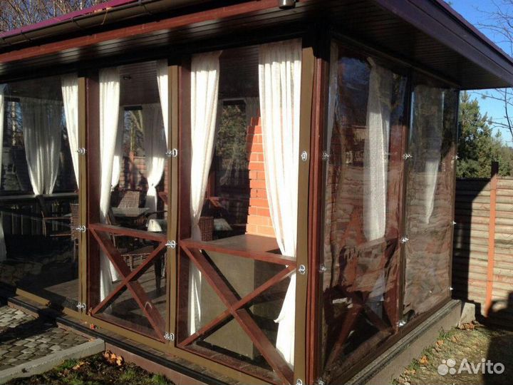 Мягкие окна для беседки