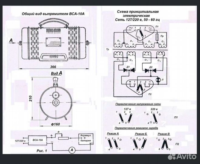 Зарядное устройство BCA 10A
