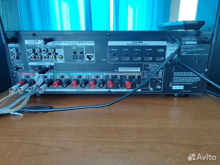 Av ресивер Denon AVR X1600,Heos,Dolby Atmos, 4k