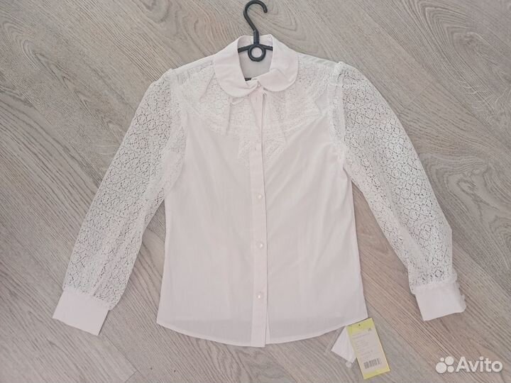 Блузка школьная белая, р-р 146