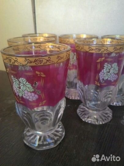 Бокалы, графин, новые в коробке