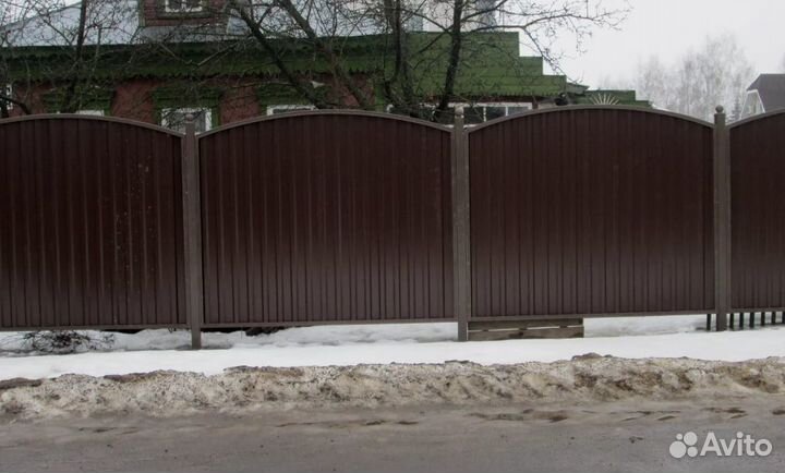 Забор из профлиста профессионально, калитки