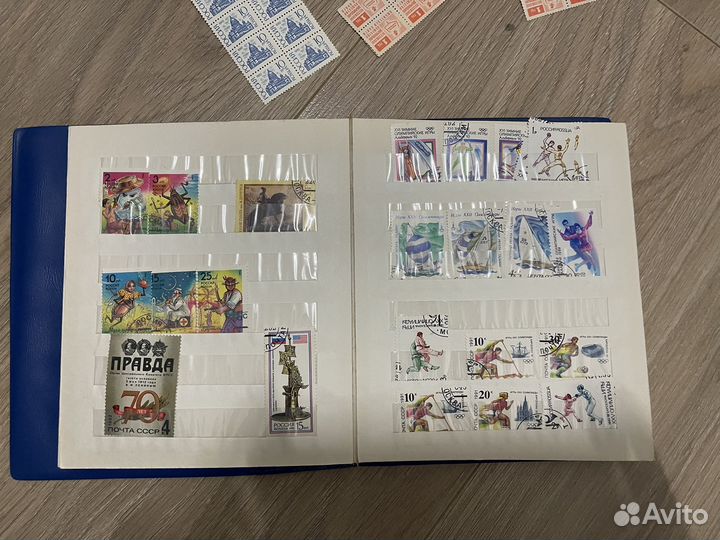 Коллекция марок и альбом