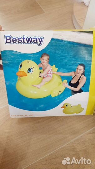 Надувной утенок матрас bestway