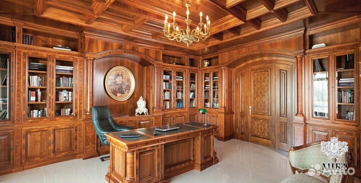 Кабинеты из дерева в итальянском стиле фото