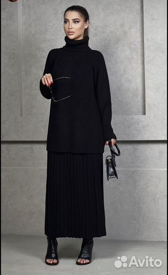 Новый женский костюм с юбкой/тёплый костюм