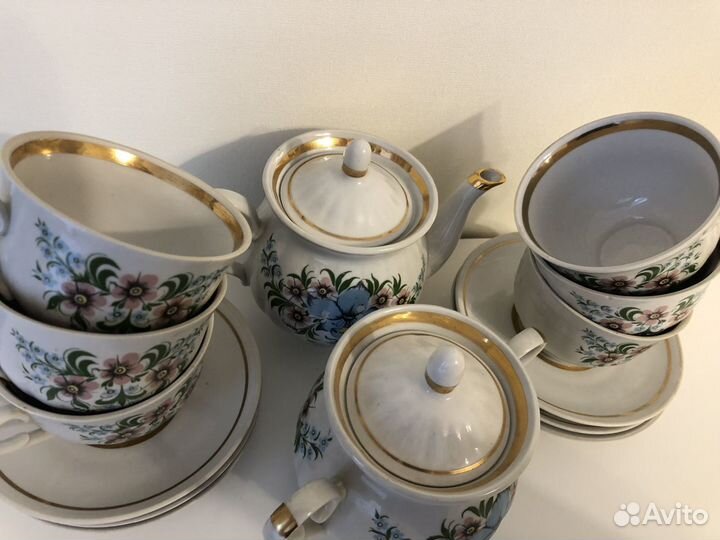 Сервиз чайный СССР Городница