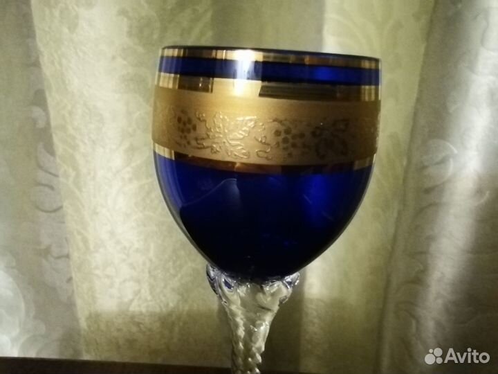 Фужеры из Богемского стекла 12 штук