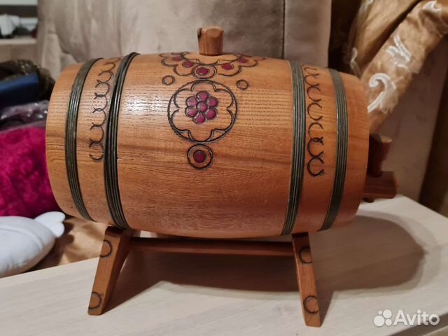 Бочонок деревянный сувенир
