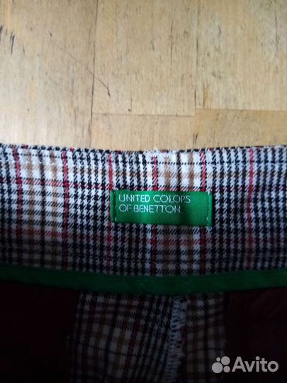 Шорты женские в клетку benetton 46 р-р