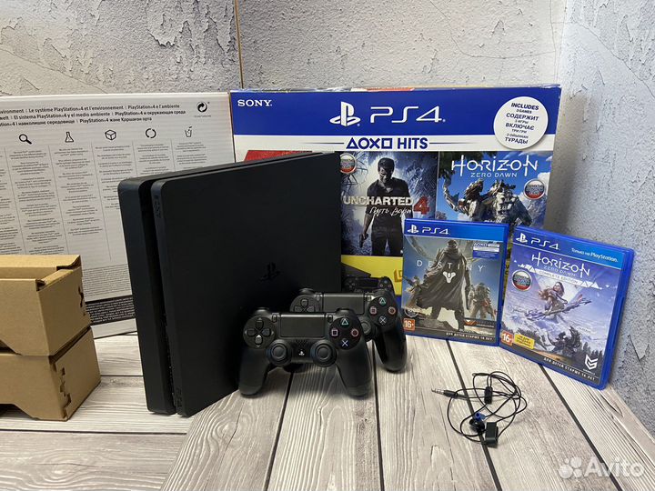 PS4 slim+700игр+2джоя+доставка