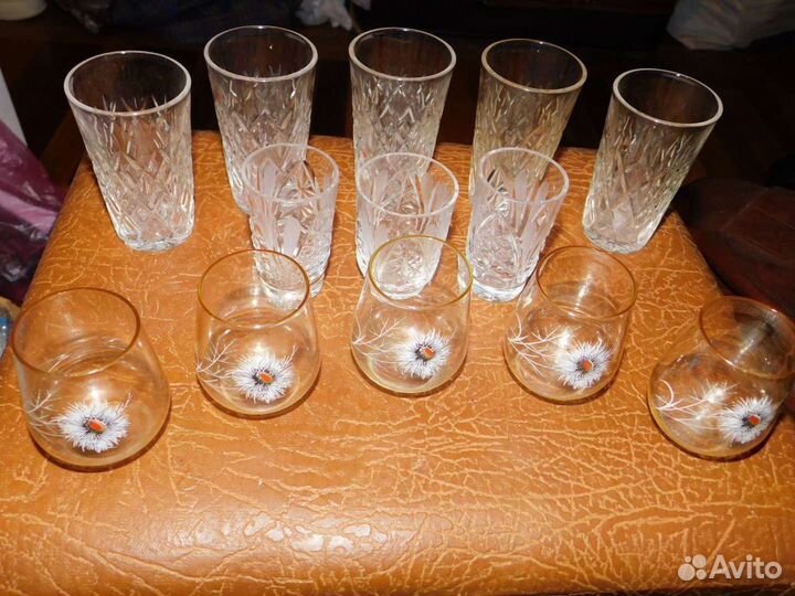 Рюмки хрусталь, стопки, бокалы, пивные (обмен)