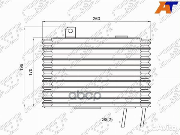 Радиатор охлаждения CVT mitsubishi outlander