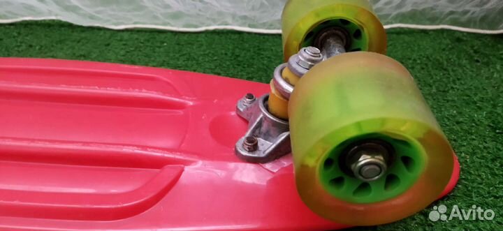 Пенни Борд со светящимися колесами длина 55*15см