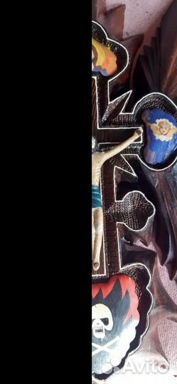 Продаю иконы и крест ручной работы с дерева