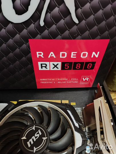 Видеокарта rx580 8gb