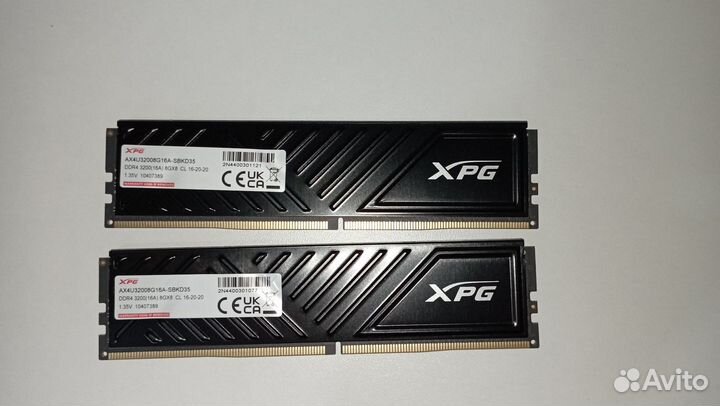Оперативная память ddr4 16gb 3200 xpg