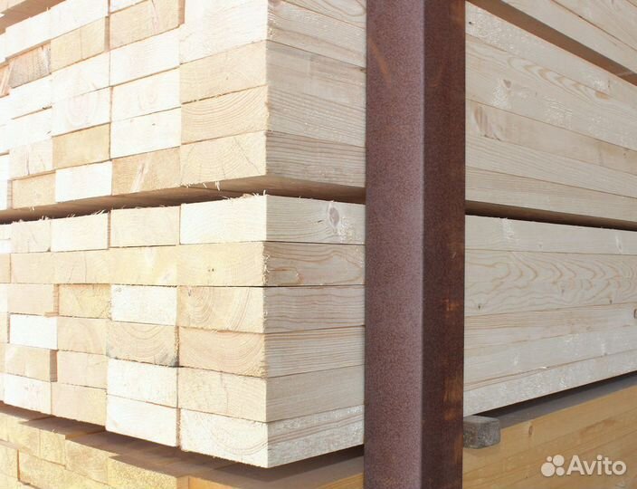 Натуральная доска сосна 100х150мм