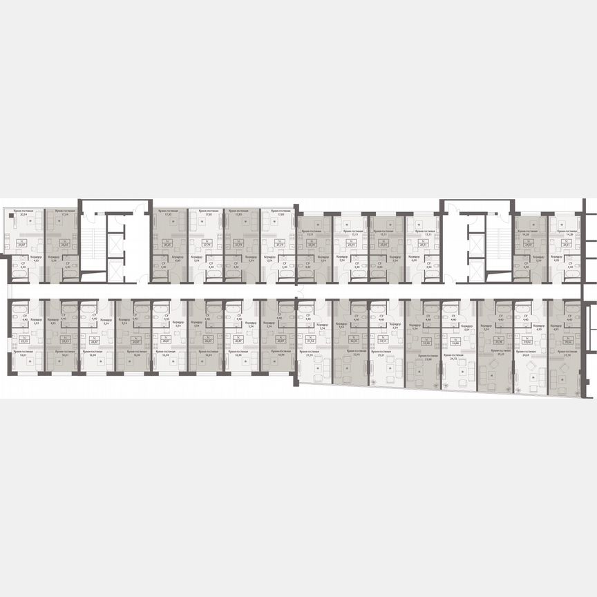 Апартаменты-студия, 28,3 м², 4/20 эт.