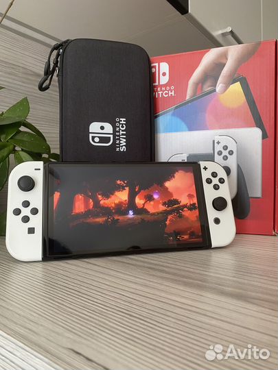 Прошитый Nintendo Switch oled + SD карта 128GB